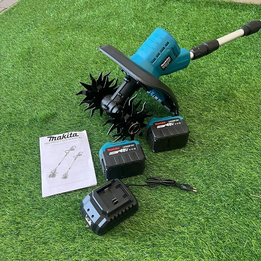 Акумуляторний культиватор Makita 48V, 9Ah (з дисплеєм заряду) 4 фрези - фото 9