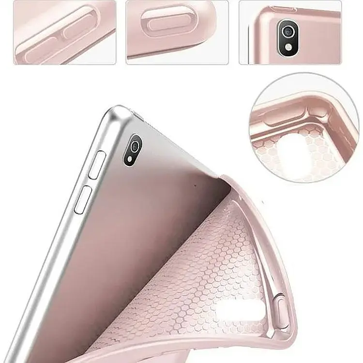 Чехол-книжка BeCover Tri Fold Soft TPU Silicone для Apple iPad 9.7 2017/2018 A1822/A1823/A1893/A1954 Pink (708513) - фото 3