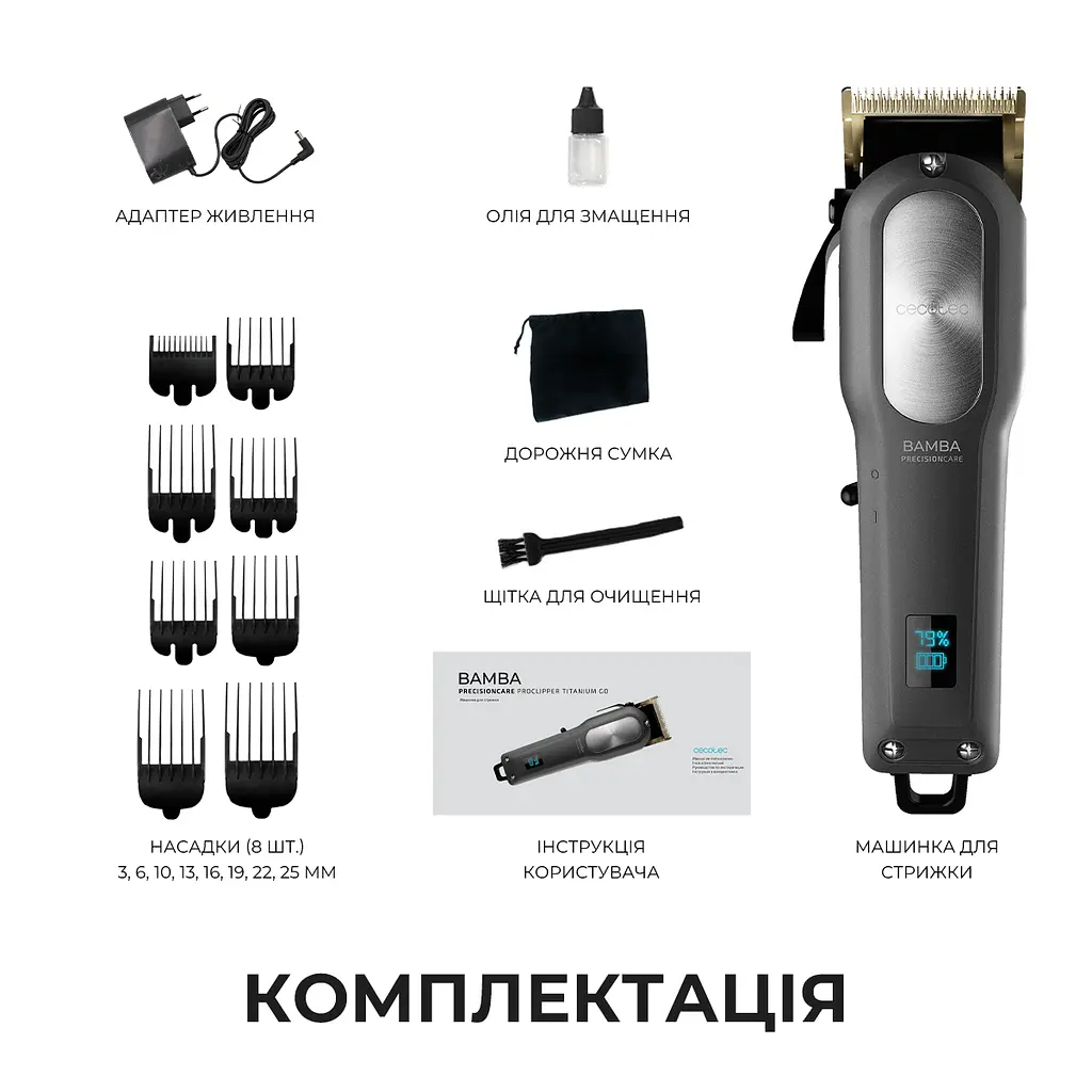 Машинка для стрижки CECOTEC PrecisionCare ProClipper Titanium Go - фото 9
