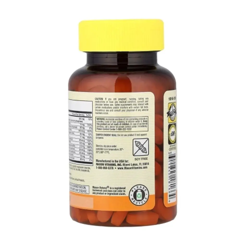 Вітамінно-мінеральний комплекс Mason Natural Мультивітаміни та мультимінерали, Vitatrum Complete, 150 каплет (MAV-18166) - фото 6