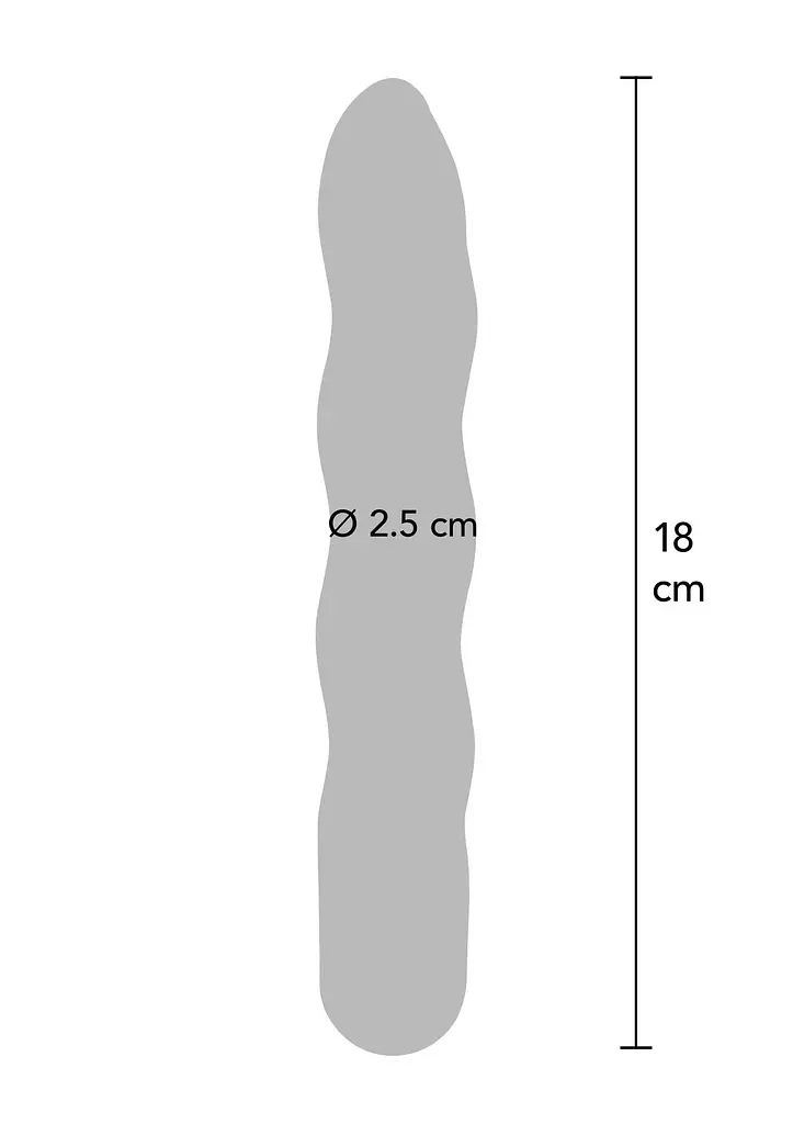 Вибратор ToyJoy Funky Wave 18 см (фиолетовый) - фото 3