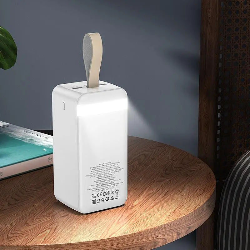 Аккумулятор внешний Borofone BJ14D 50000 mAh портативная батарея белая - фото 2