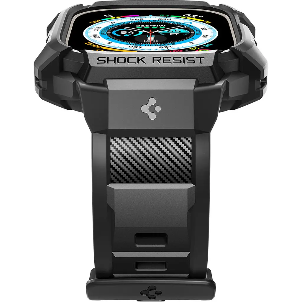 Чохол-ремінець Spigen Rugged Armor Pro для Apple Watch Ultra 49mm Black [ACS05460] [85167] - фото 7