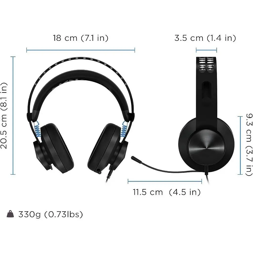 Игровые наушники Lenovo Legion H300 Black (GXD0T69863) [159490] - фото 17
