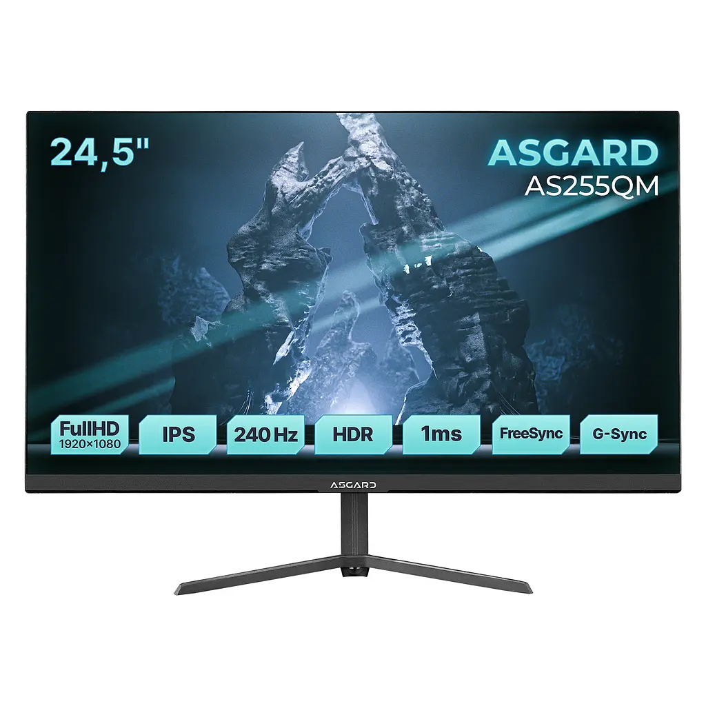 Монітор ASGARD Gaming 24.5" AS255QM IPS Black 240Hz