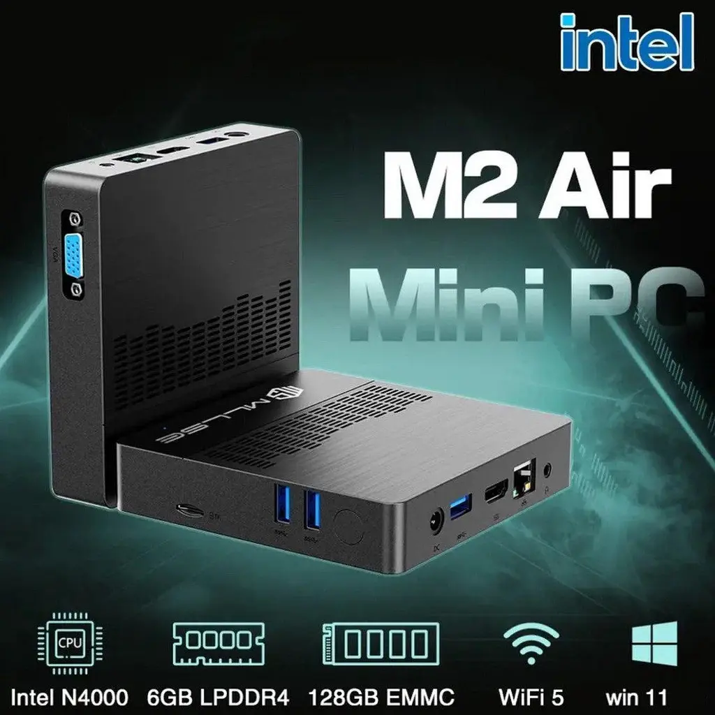 Неттоп MLLSE M2 Air 6/128GB Black [161042] - фото 4