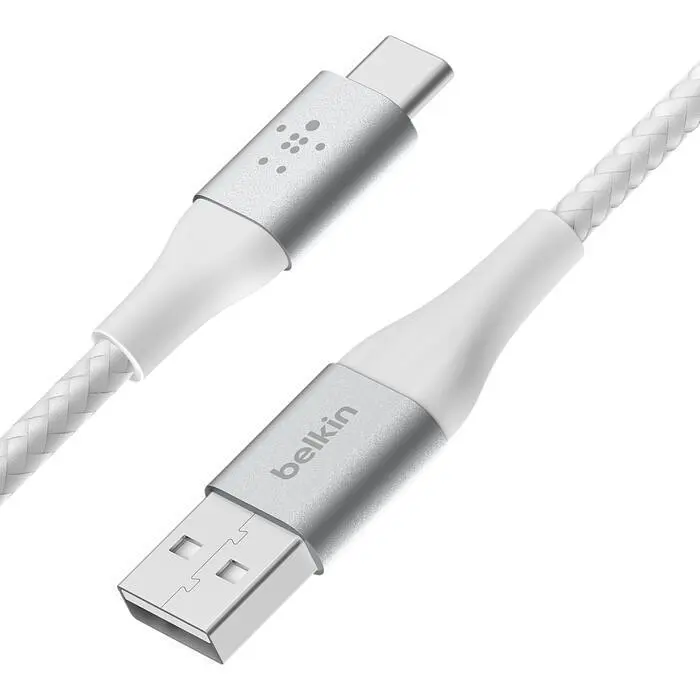 Кабель Belkin Boost Up Charge Braided USB-A to USB-C 1m White (CAB002BT1MWH) [158864] - фото 3