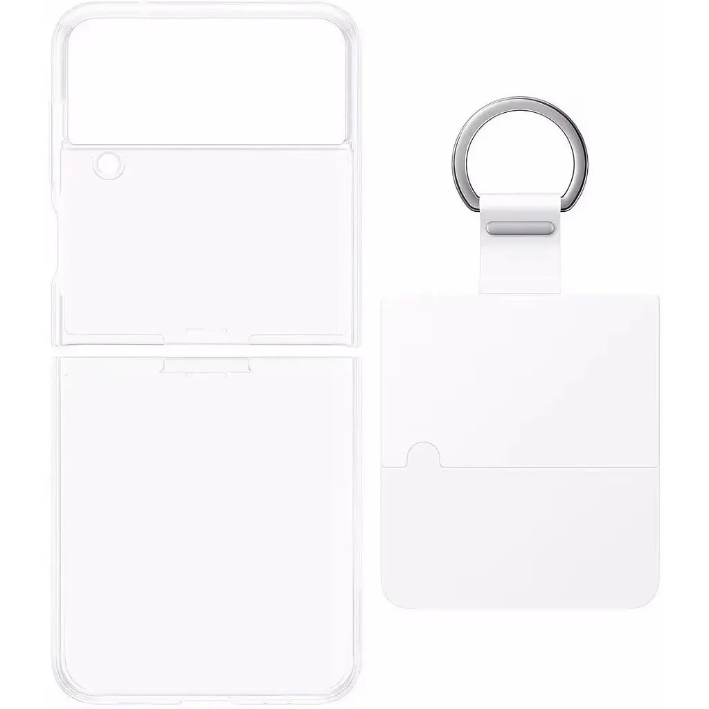 Оригинальный прозрачый чехол с кольцом Samsung для Galaxy Z Flip4 Clear Cover with Ring Crystal EF-OF721CTEGUA - фото 5