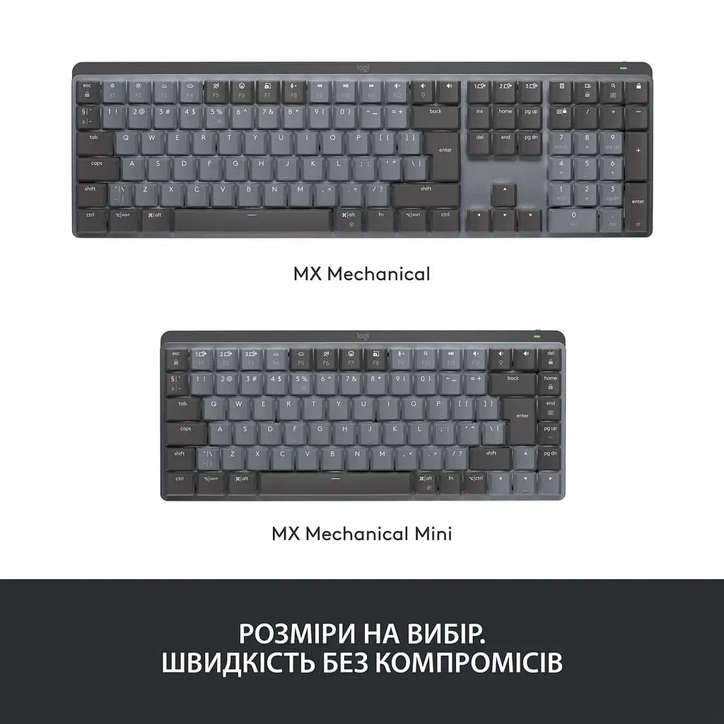 Клавиатура Logitech MX Mechanical Wireless Illuminated Performance Graphite (920-010757) - фото 10