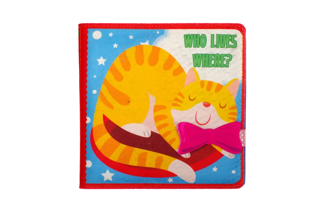 Фетрова книжка «Who Lives Where?»