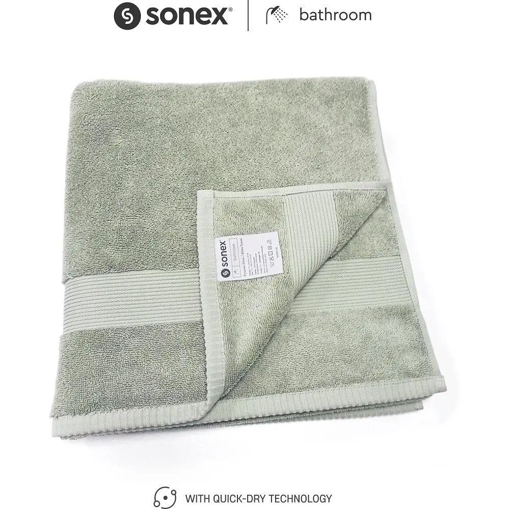 Набор махровых полотенец Sonex для ванной 50x90 см + 70x140 см Altea Эвкалипт (SO102511) - фото 5