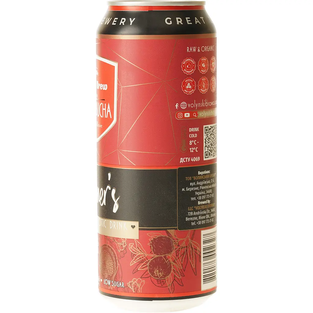Напиток безалкогольный комбуча Mikki Brew Millioner’s ж/б 0.5 л - фото 4