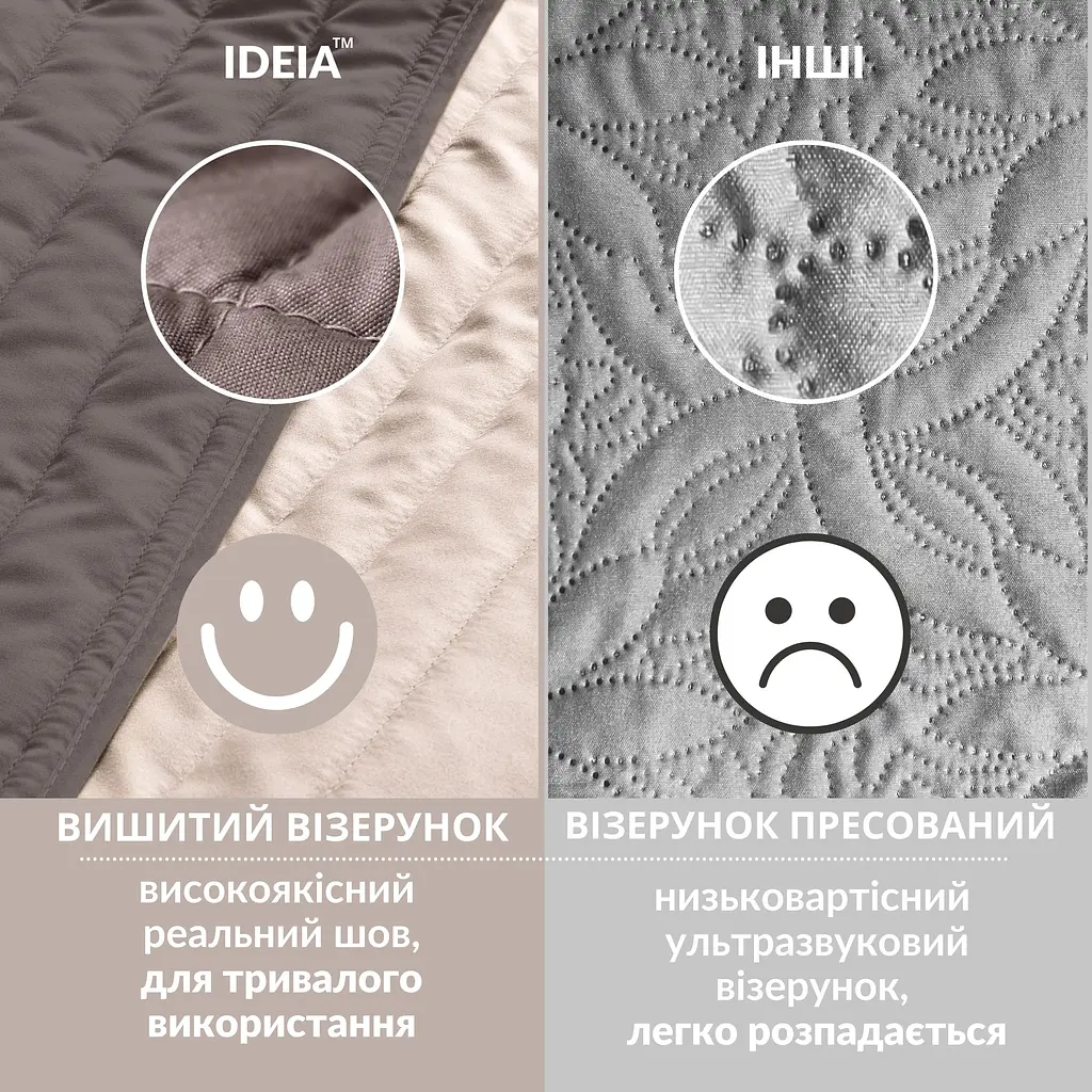 Покривало на ліжко Ideia з декортивними подушками шоколадно-бежеве 220х240 см (8000035831_шоколад/беж) - фото 15