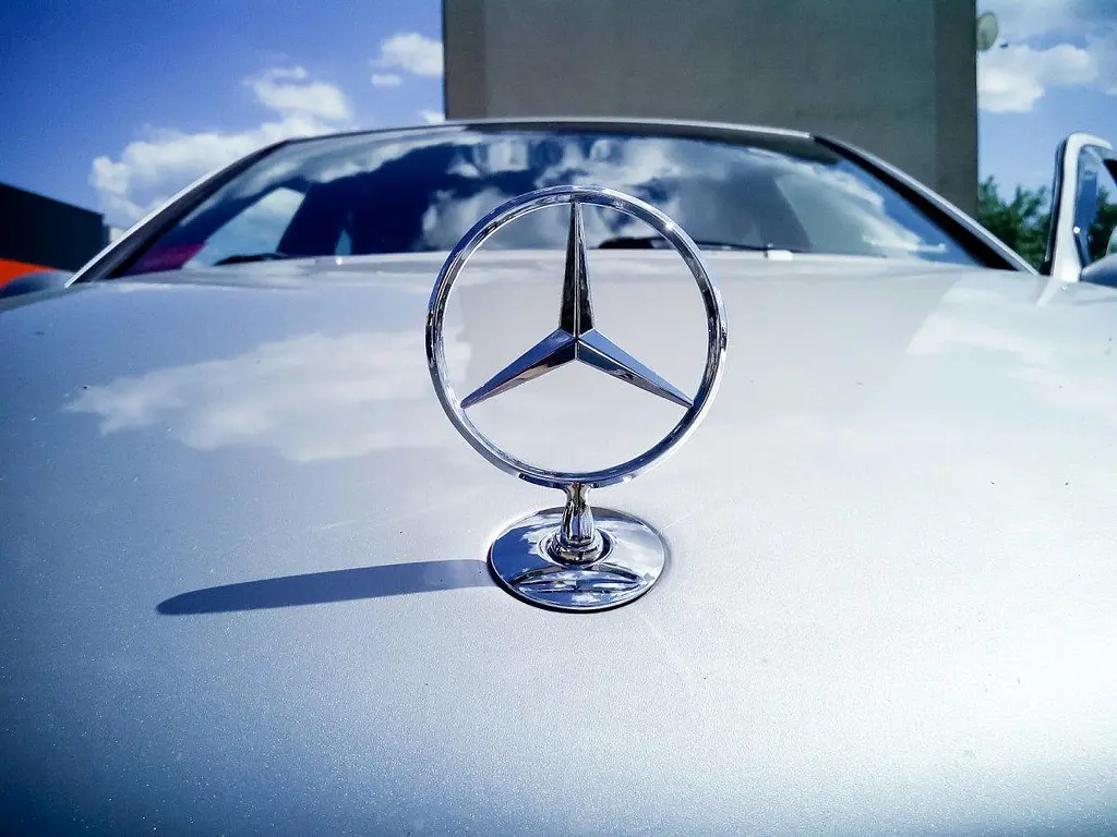 Емблема приціл на капот Mercedes-Benz Хром W124 W210 W202 W203 W204 W221 W211 W212 W222 металл (OEM a2218800086) - фото 3