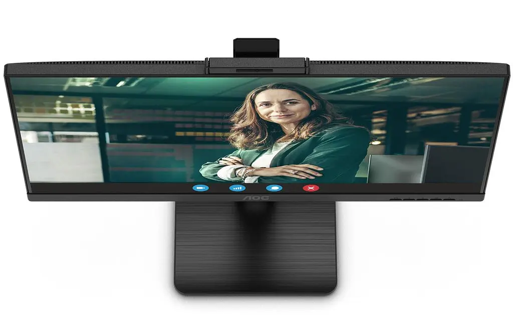 Монітор TFT 27 AOC Q27P3QW, QHD, IPS, 75Hz, 2xHDMI, DP, USB-hub, webcam, HAS, Pivot, колонки, чорний - фото 9