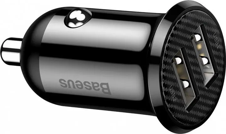 Автомобільний зарядний пристрій Baseus Grain Pro 4.8A 2USB (CCALLP-01) Black [67979] - фото 2