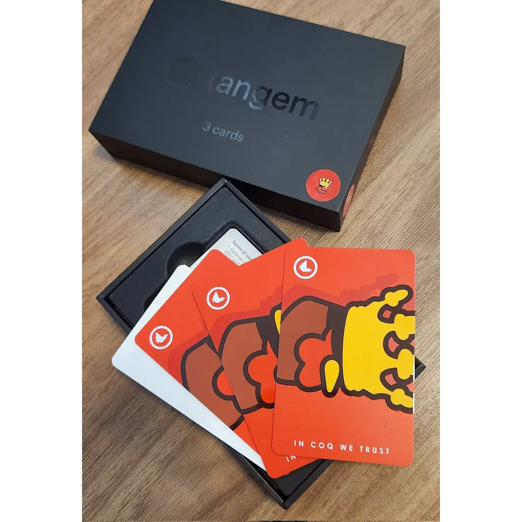 Криптогаманець Tangem 2.0 COQ Wallet набір з 3 карт (TG-COQ) - фото 4