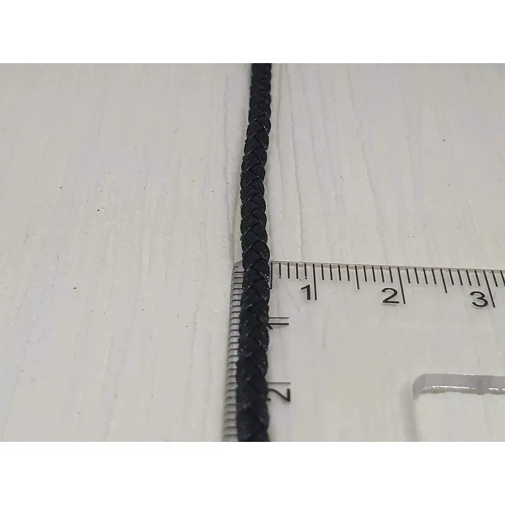 Ювелірний шовковий шнурок Golden Time з золотими вставками. Ц2013ШЧ1 60 - фото 3