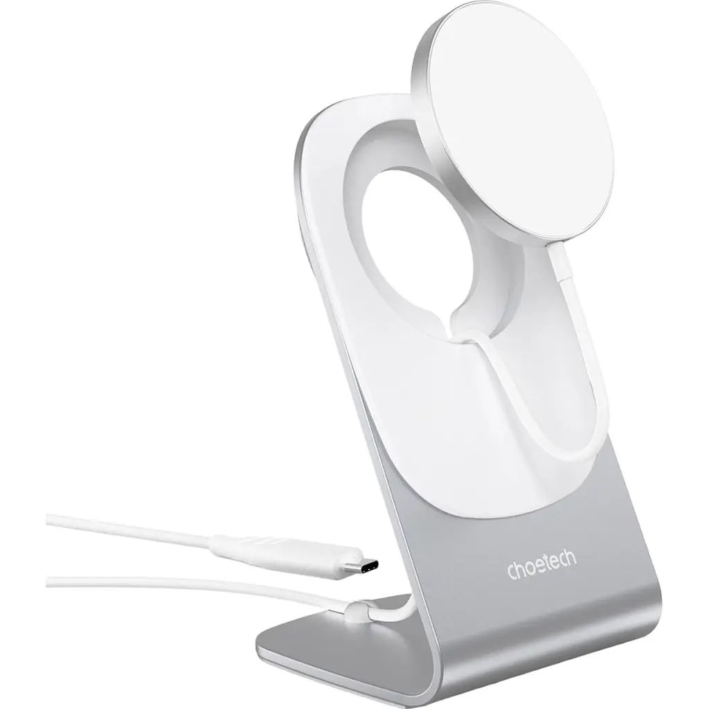 Беспроводное зарядное устройство Choetech T517-F+H047 Magnetic Wireless Charger + Holder [101510] - фото 3
