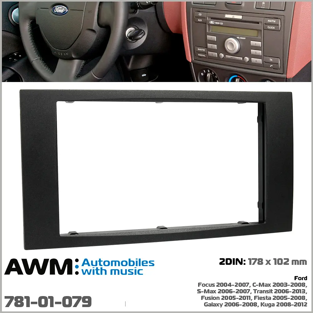 Переходная рамка Ford Transit, Focus, C-Max, S-Max, Fusion, Fiesta, Galaxy, Kuga AWM 781-01-079 - фото 6