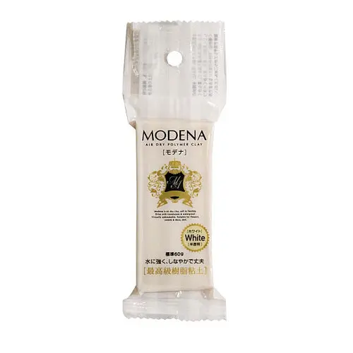 Полімерна глина самозастигаюча PADICO, 60 г., Modena, для квітів, Біла, (1513117)