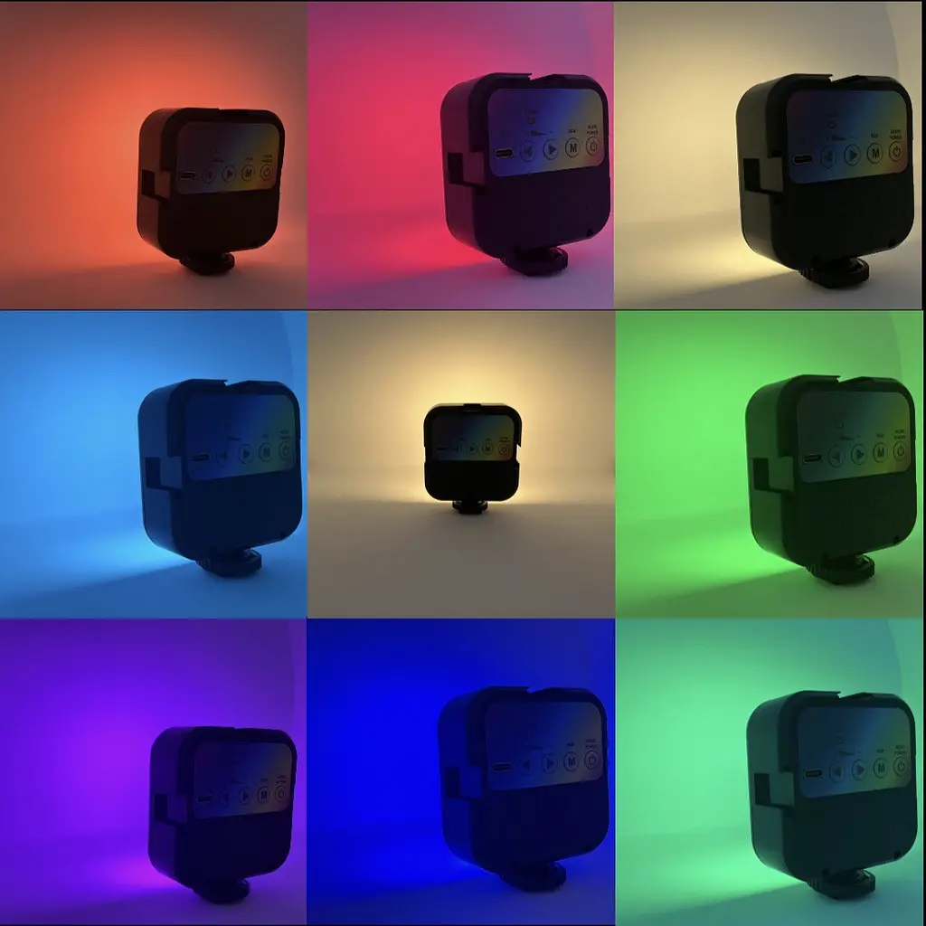 Лампа LED RGB з кріпленням для телефону WR-R1 ∙ Студійне накамерне світло 3000-7000K - фото 5