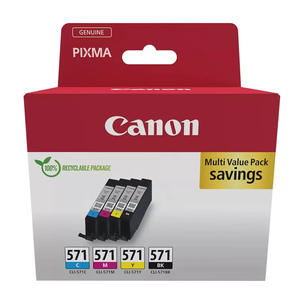 Картридж Canon CLI-571 Multipack BK,C,M,Y 7 ml (0386C008) - фото 2