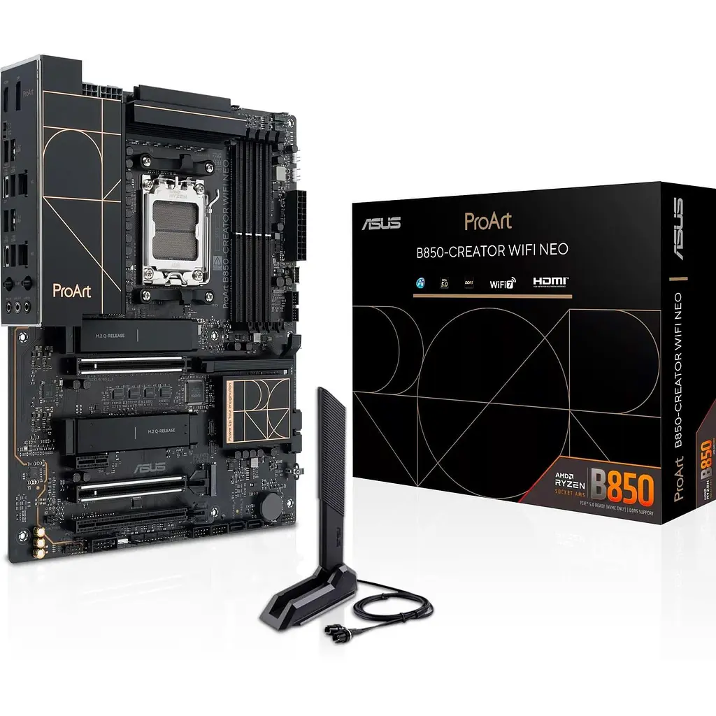 Материнська плата ASUS PROART B850-CREATOR WIFI NEO (PROART B850-CREATOR WIFI NEO) (Socket AM5, AMD B850, ATX) - фото 10