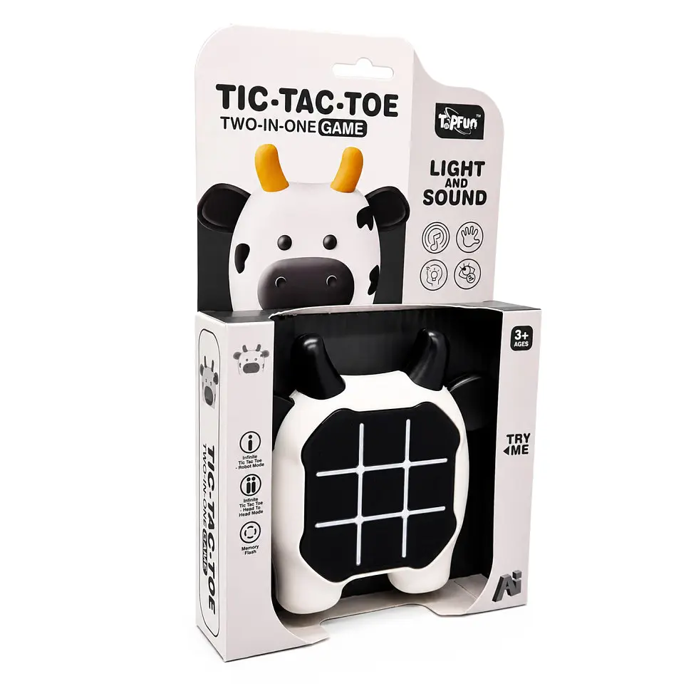 Детская игра "Нажимай быстро: Коровка" Tic-Tac-Toe Bambi G66-2 со светом и звуком - фото 1