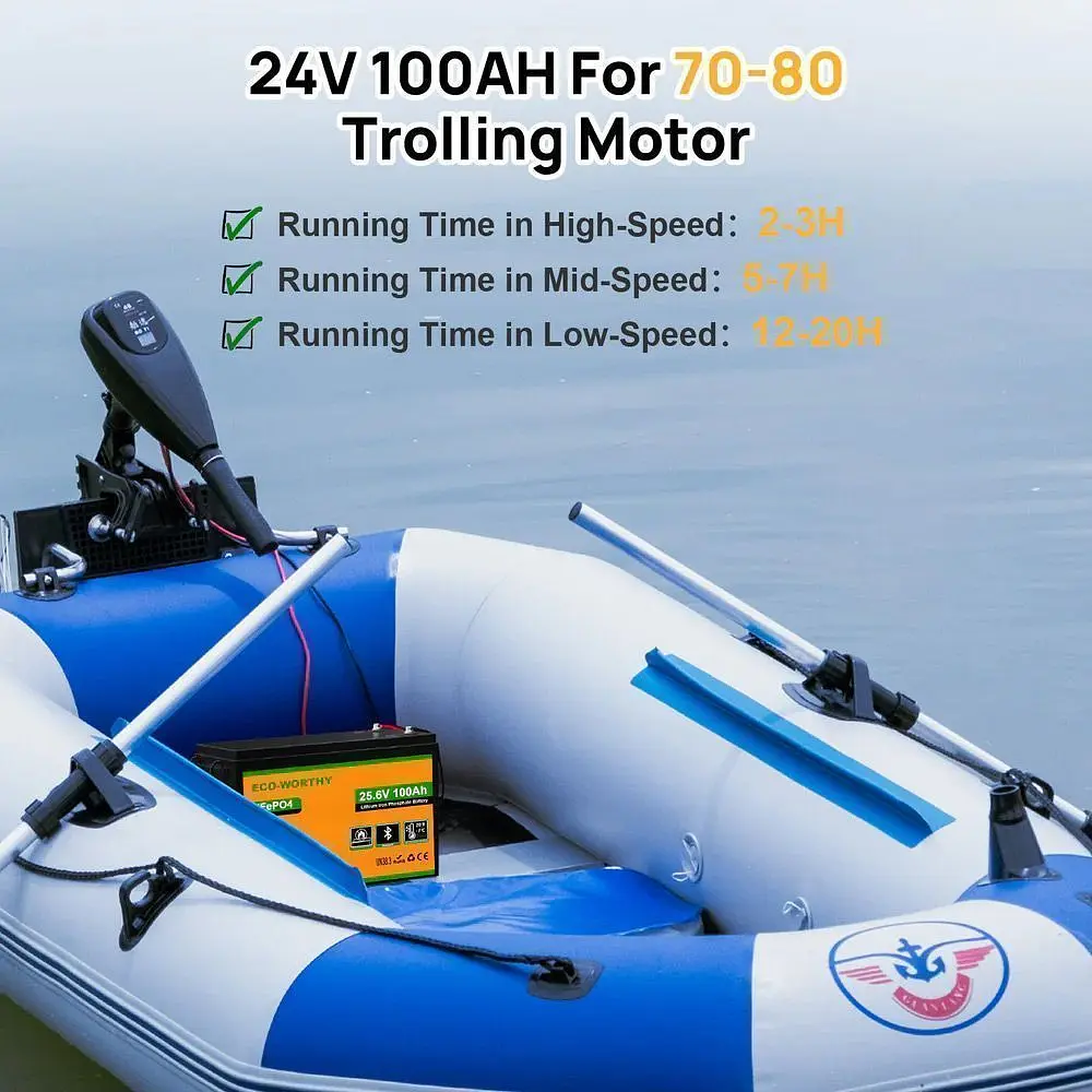 Акумулятор Eco-Worthy LiFePO4 24V (25.6V/100Ah/2560Wh) (Eco-Worthy-251002) [164644] - фото 11