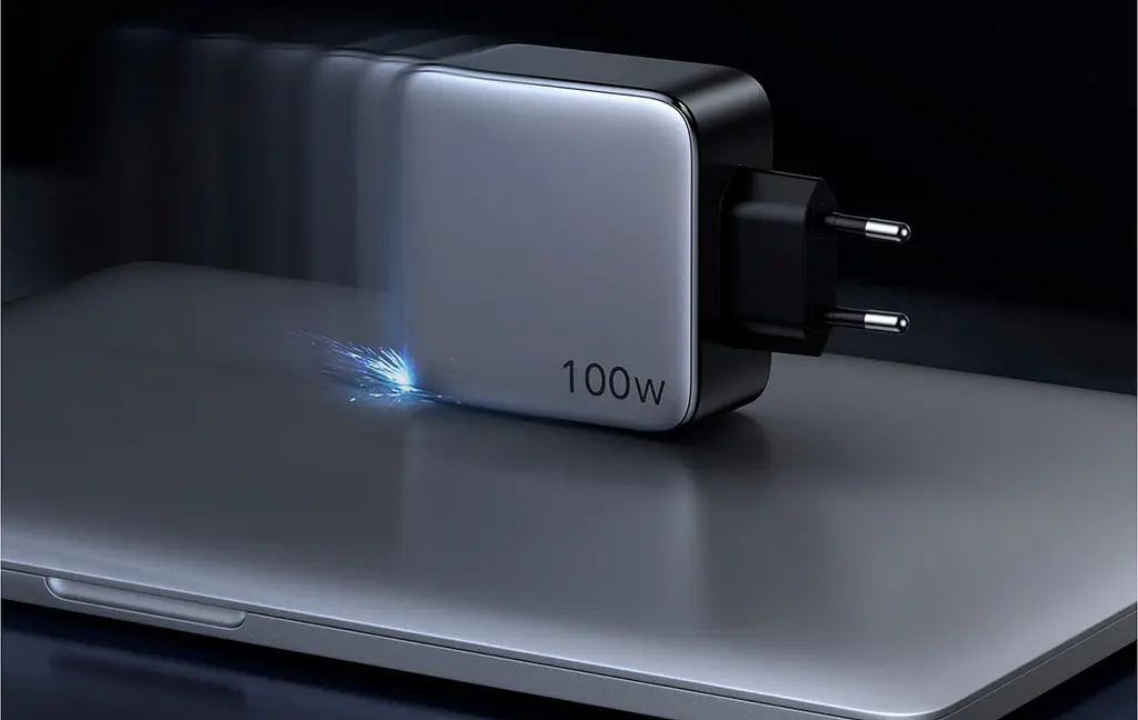 Мережевий зарядний пристрій Ugreen CD254 2xUSB-C 100W GaN Tech Fast Charger Black [50327] [99281] - фото 3