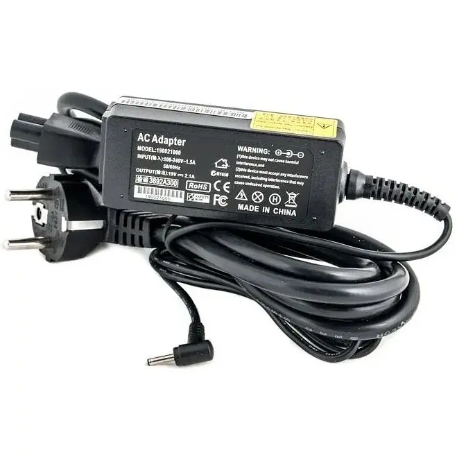 Блок живлення до ноутбука PowerPlant Asus 220V, 19V 40W 2.1A (2.3x0.7) (AS40F2307) - фото 2