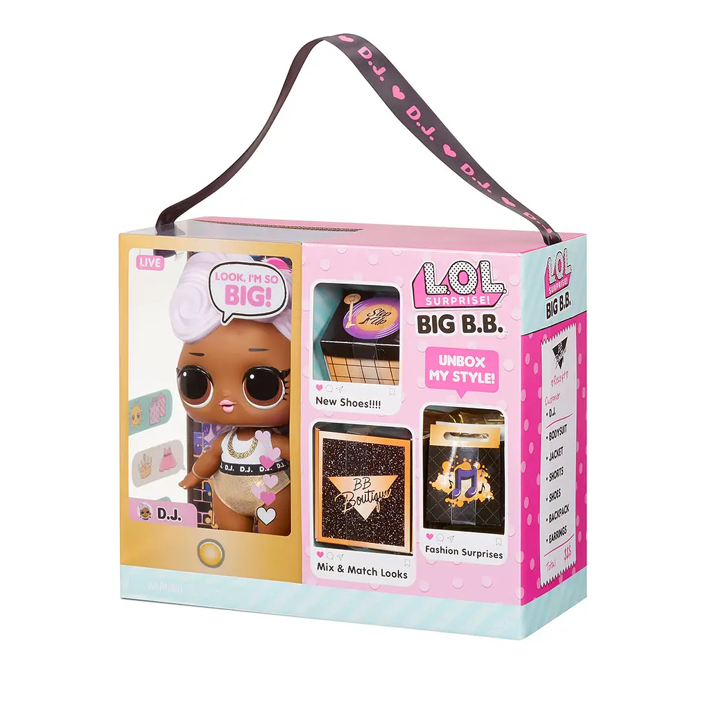 Ігровий набір з мега-лялькою L.O.L. Surprise Big B.B.Doll Діджей, з аксесуарами (573067) - фото 4