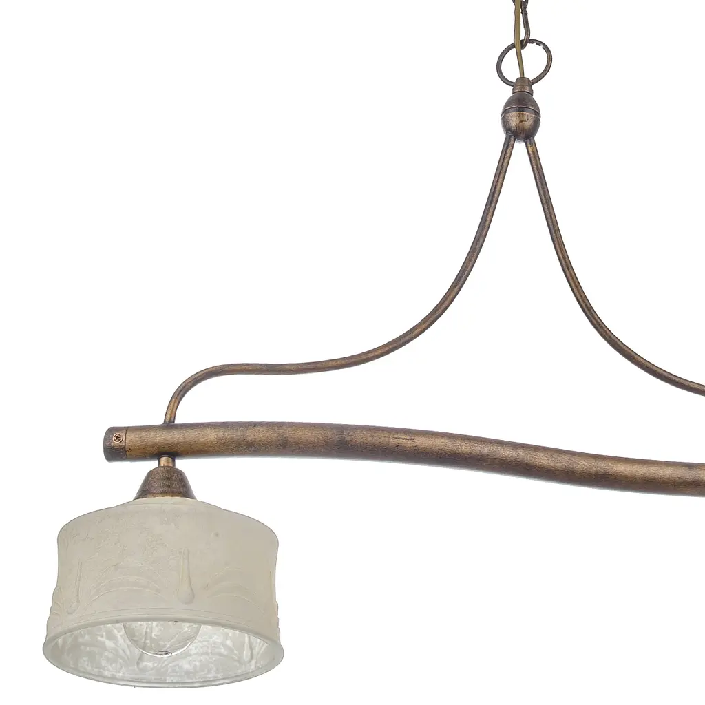 Люстра подвесная Brille кантри E27 60W G (LK-211S/2) - фото 4