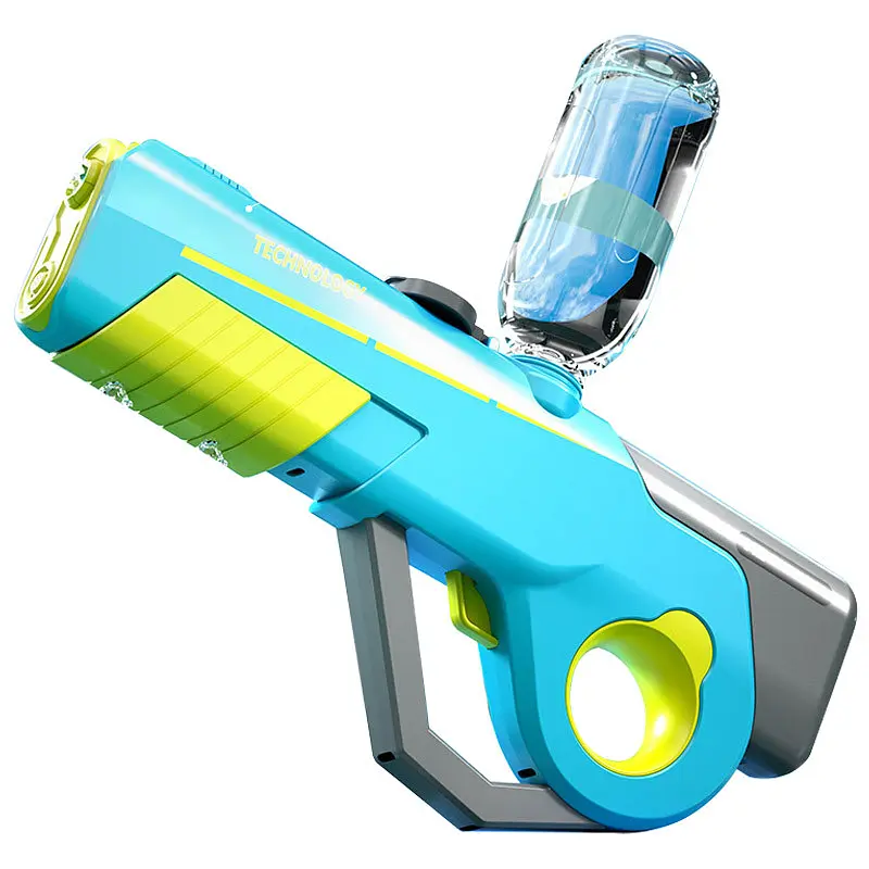 Водяний акумуляторний автомат Water Gun 8002C (600ml) with lithium battery Blue / Yellow - фото 1