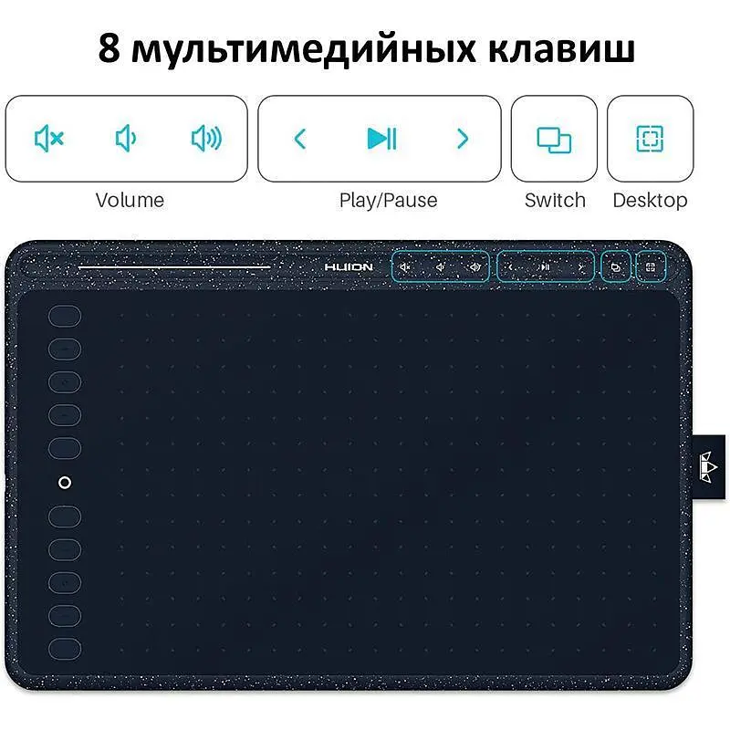 Графічний планшет Huion HS611 + рукавичка - фото 2