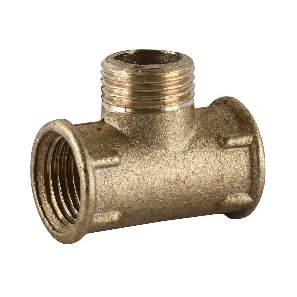 Трійник латунний 1/2″ВР х 1/2″ЗР х 1/2″ВР ливарний 211Б 000021646
