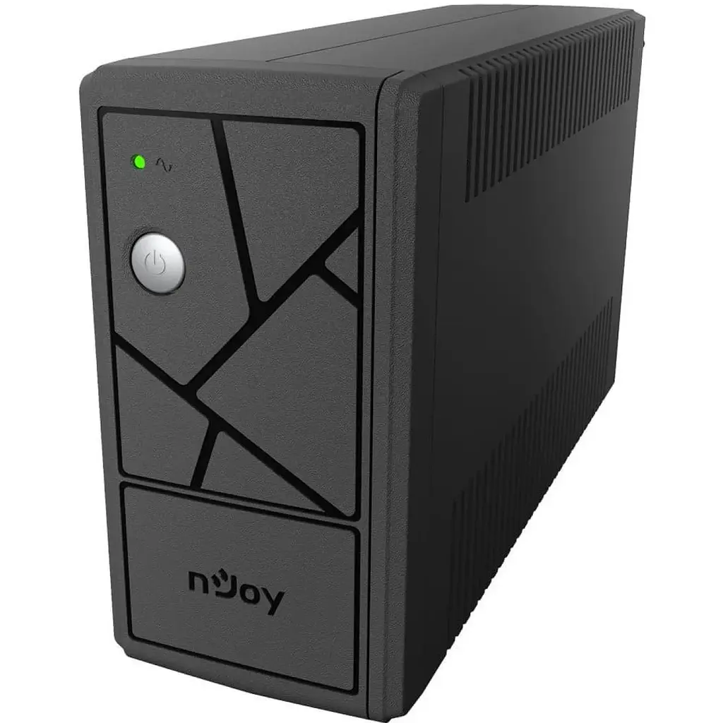 Джерело безперебійного живлення NJOY Keen 600 (UPLI-LI060KU-CG01B) Lin.int., AVR, 2 x евро, USB, пластик - фото 4