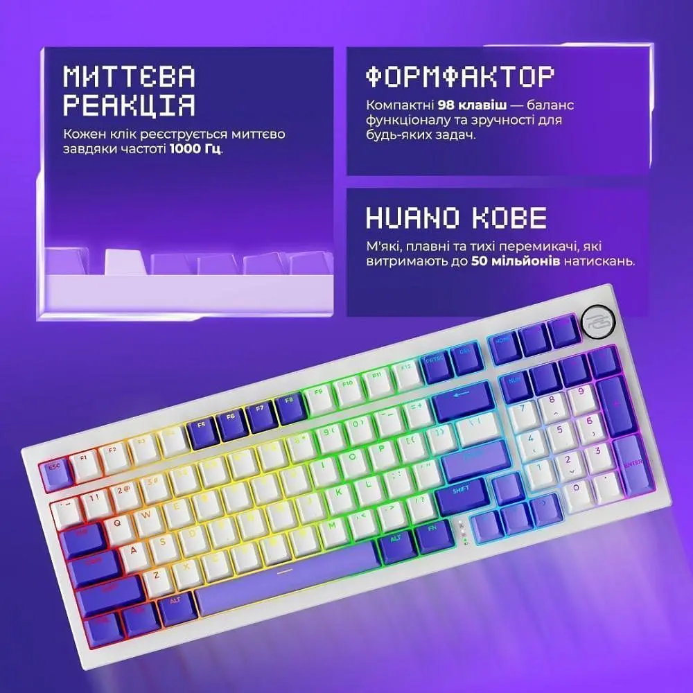 Клавіатура Proove Gaming Slicker Special Edition (Ukraine Layout) White (WKSLSE022402) - фото 10