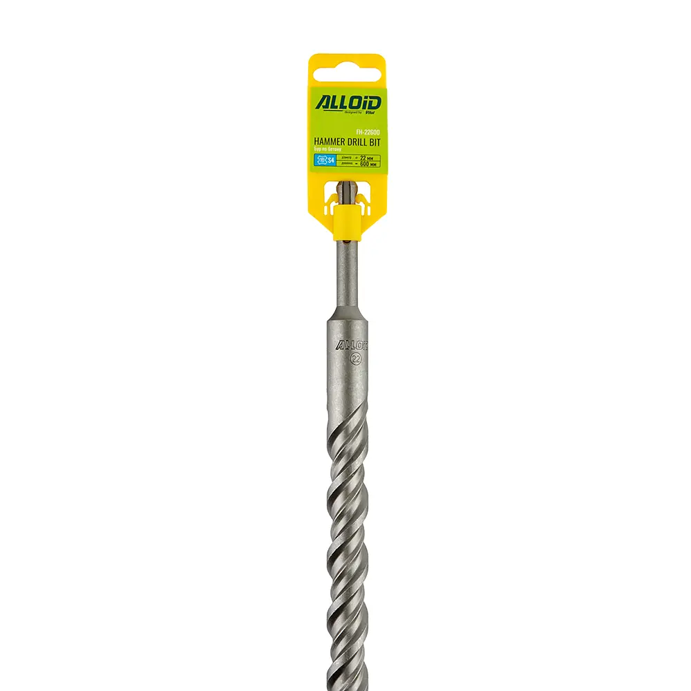 Бур по бетону Alloid Building Tools SDS-plus S4 22x600 мм (FH-22600) - фото 2