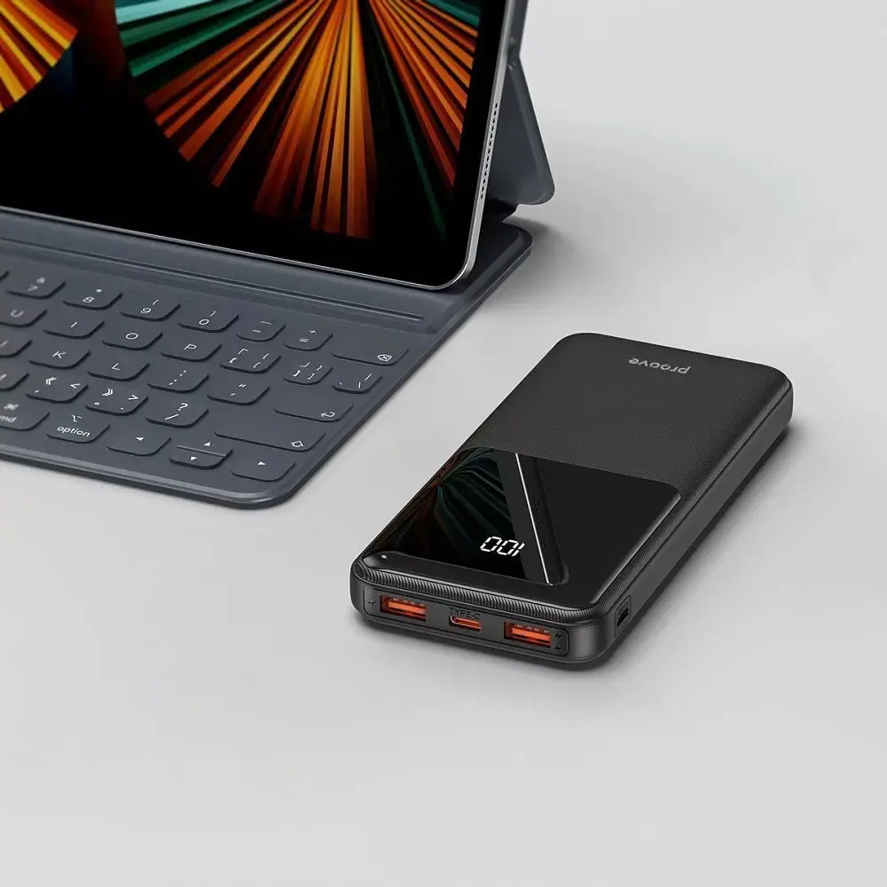 Повербанк Proove Illuminator 22.5W 10000mAh черный - фото 3