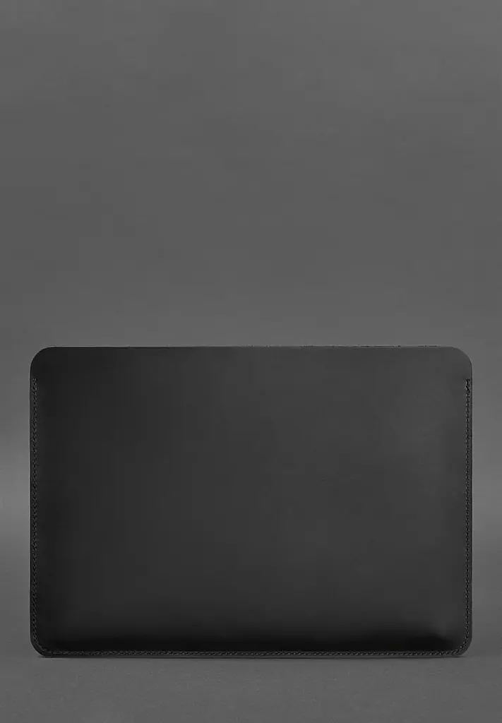 Шкіряний чохол BlankNote для MacBook 14 дюйм Чорний Crazy Horse - фото 4