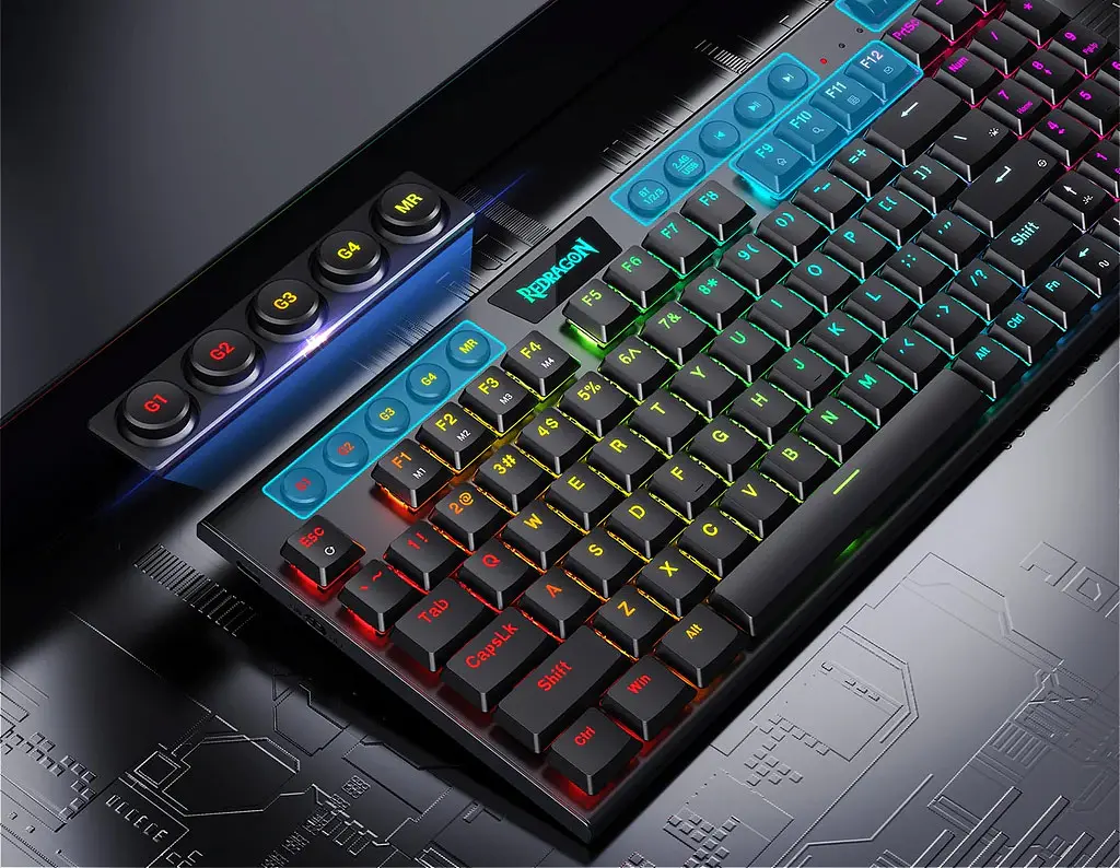 Клавиатура Redragon YI K625P KB RGB USB Mini [84578] - фото 4