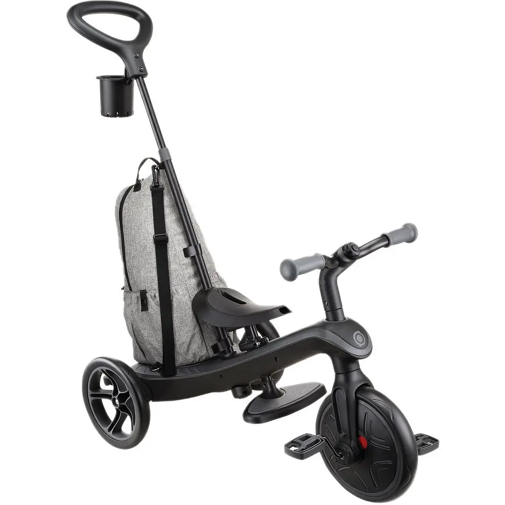 Велосипед триколісний Globber Explorer Trike Deluxe Play 4 в 1 чорно-сірий (633-120) - фото 3