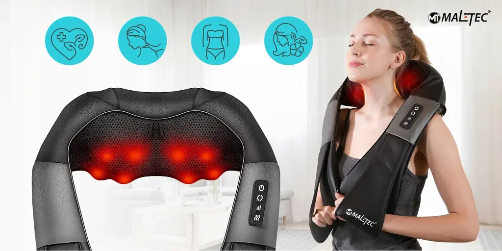 Масажер для шиї, плечей та спини з підігріванням MalTec Health ULTRAComfy30W-02 - фото 8