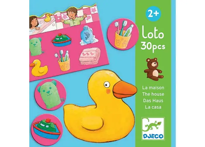 Настільна гра Djeco Дитяче лото. Будинок (Loto The house, 30 pcs) (DJ08121) - фото 2