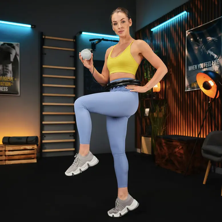 Хулахуп Trex Sport TX-010CHH масажний з обважнювачем чорний - фото 3