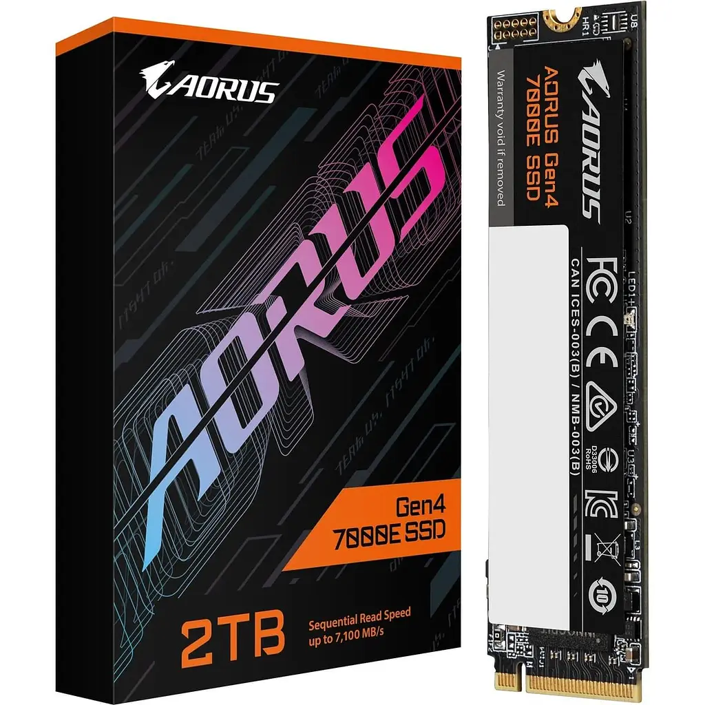 Накопичувач SSD Gigabyte m.2 NVMe 2TB Aorus 7000E PCIe 4.0x4 (AG470E2TB) - фото 3