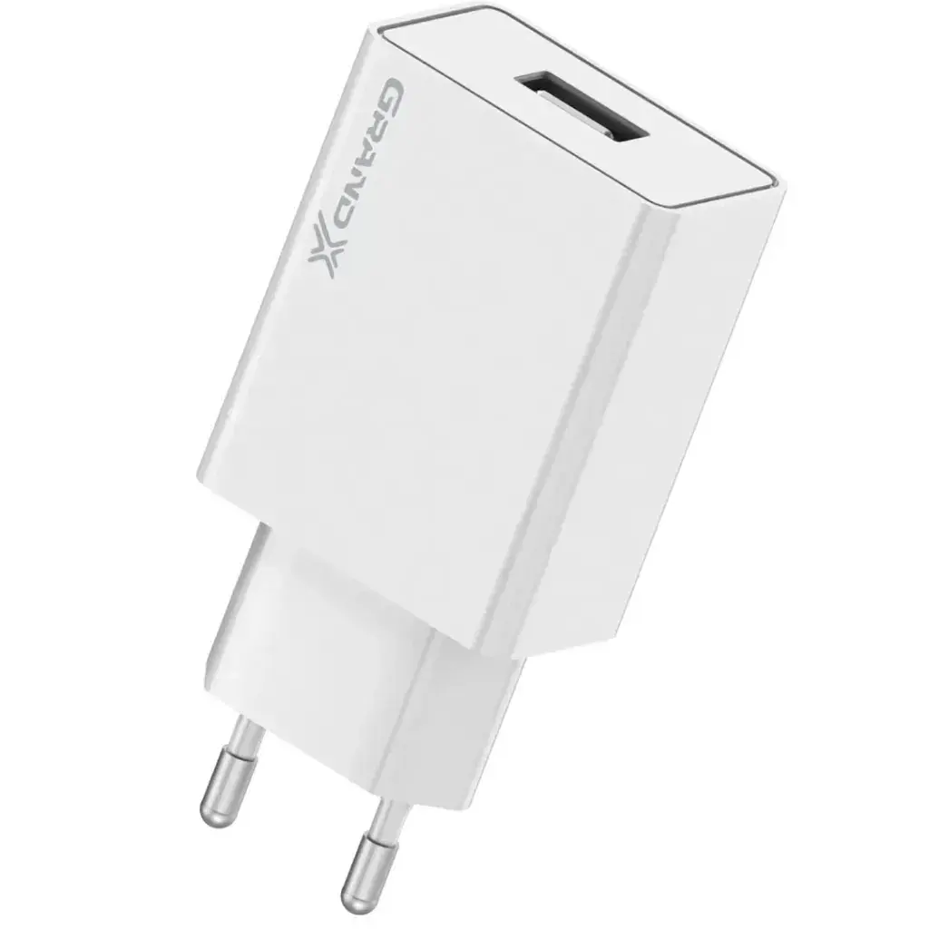 Зарядний пристрій Grand-X 5V 2.1A White (CH-03W) - фото 2