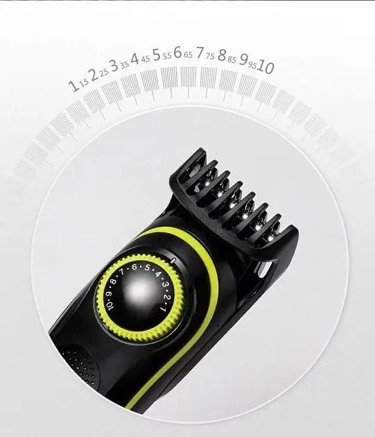 Професійна бездротова машинка Kemei KM-696 для стрижки волосся 5в1с USB та LED-дисплеєм 5вт Чорний - фото 4